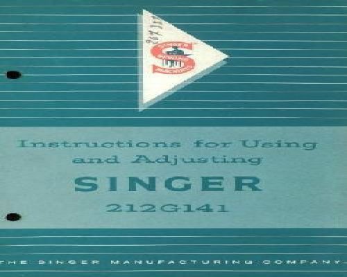 Singer 212G141 manual