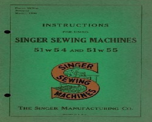 Singer 51w54 51w55 AND 51w59 Industrial Lock Stitch Sewing Machine ...