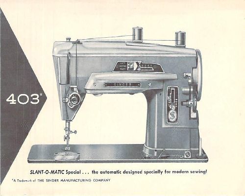 Singer Slant-O-Matic 403