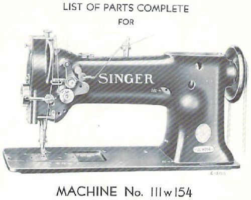 Singer 111w154 manual