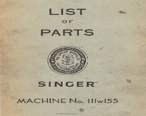 Singer 111w155 manual