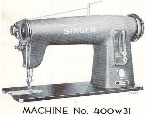 Singer 400w31 manual