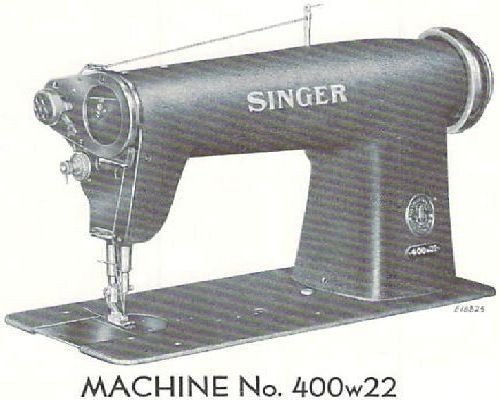 Singer 400w22 manual