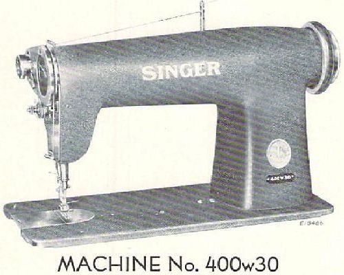 Singer 400w30 manual