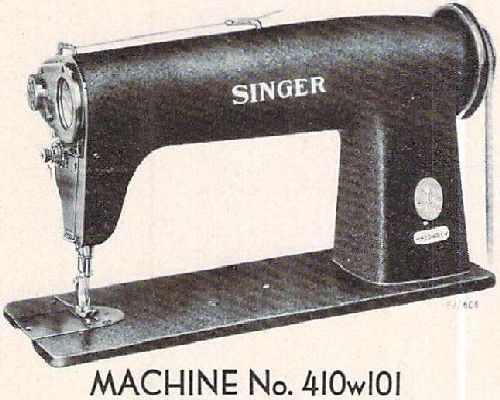 Singer 410w101 manual