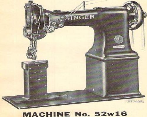 Singer 52w16 & 52w17 manual